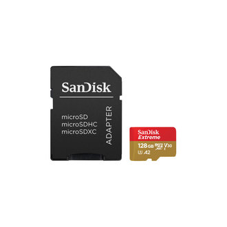 SanDisk Extreme 128GB Micro SD Card with Adapter