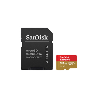 SanDisk Extreme 512GB Micro SD Card with Adapter