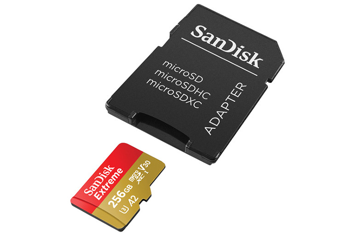 SanDisk Extreme 256GB Micro SD Card with Adapter