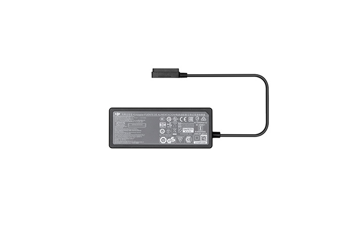 DJI Mavic Air 2 Battery Charger bottom view on white background.