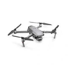 Mavic 2 Pro drone perspective view unfolded position on a white backdraft