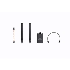 DJI Pro Wireless Receiver flat lay of in the box on white background