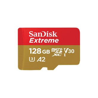 SanDisk Extreme 128GB Micro SD Card with Adapter