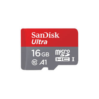 SanDisk Ultra 16GB MicroSDHC Card with Adapter